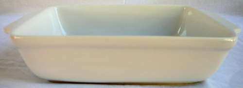 Oblong White Casserole Dish