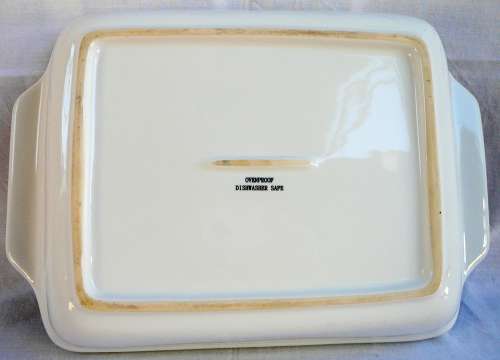 Oblong White Casserole Dish