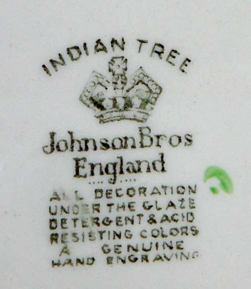 Vintage Johnson Bros Tea Trios - Indian Tree Pattern