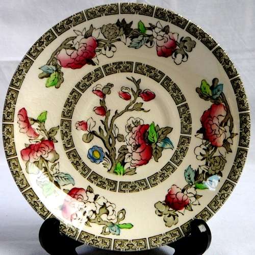 Vintage Johnson Bros Tea Cups & Saucers - Indian Tree Pattern