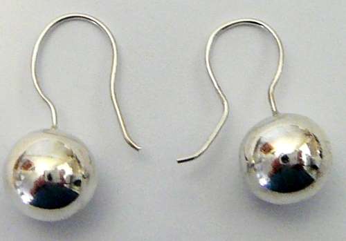 Sterling Silver  Earrings with Balls