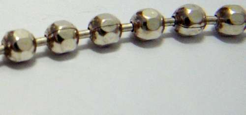 Sterling Silver Necklace Chain made of Octagonal Shaped Balls