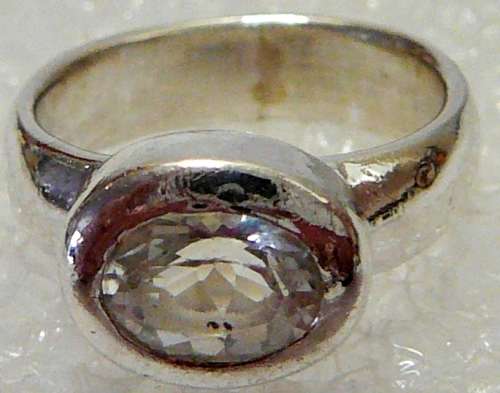 Sterling Silver and Quartz Ring