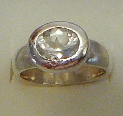 Sterling Silver and Quartz Ring