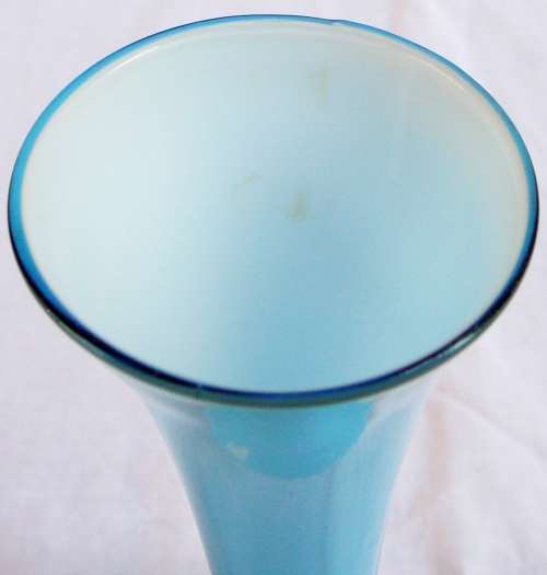 A Blue Glass Bud Vase