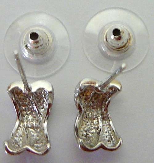 A Pair of Sterling Silver Earrings in the shape of a Cross