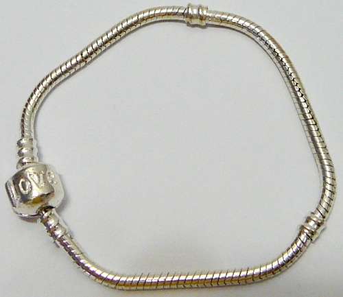 A Silver Plated Bracelet for beads