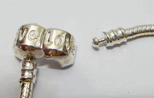 A Silver Plated Bracelet for beads