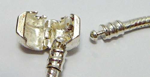 A Silver Plated Bracelet for beads