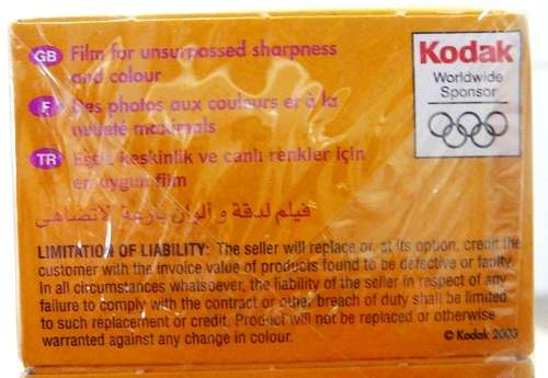 A Pack of 20 Kodak Gold 35 mm Colour Film 24 Exposures