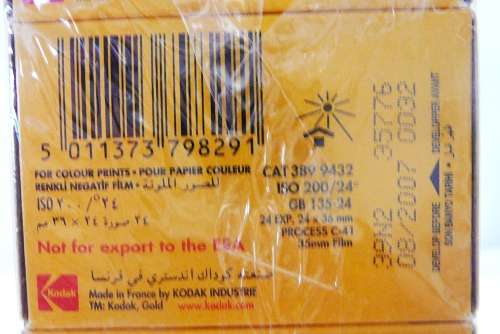 A Pack of 20 Kodak Gold 35 mm Colour Film 24 Exposures