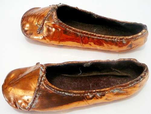 A Pair of Coppered Ballet Shoes