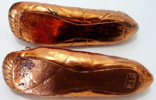 A Pair of Coppered Ballet Shoes