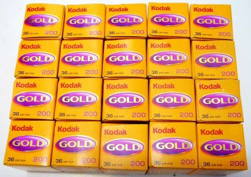 A Pack of 20 Kodak Gold 35 mm Colour Film 36 Exposures