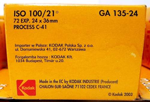 10 Packs of 3 Kodak Gold 35 mm Colour Film 24 Exposures