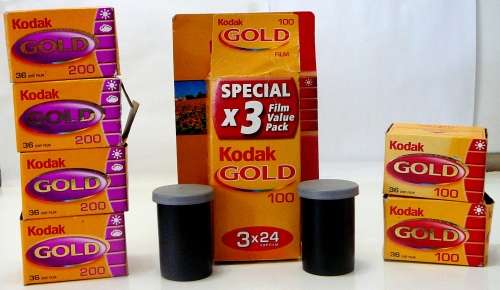 8 Assorted  Kodak Gold 35 mm Colour Films