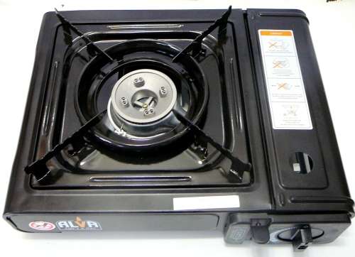 Unused Alva Single Gas Burner in Carry Case