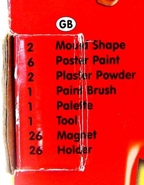 UNUSED Kids Plaster Mould & Paint - Alphabet Fridge Magnets