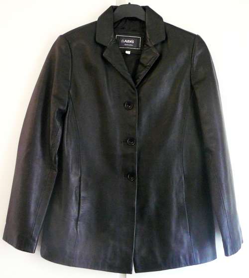 A Ladies Real Black Leather Jacket