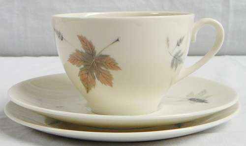 A Very Pretty Royal Doulton Trio - Tumbling Leaves TC 1004