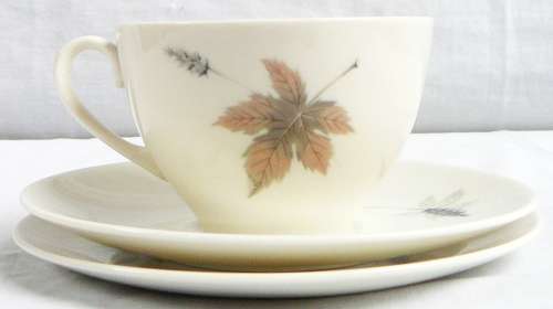 A Very Pretty Royal Doulton Trio - Tumbling Leaves TC 1004
