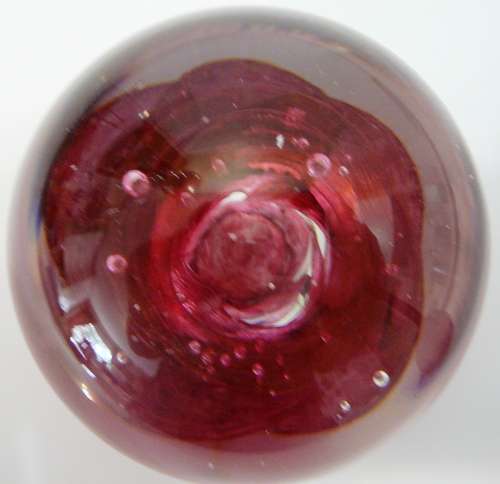 Absolutely Stunning Glass Paperweight - Feathers by Caithness