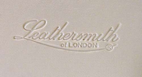 An Unused Salmon Pink Genuine Leather  Large Travel Jewellery Case from Leathersmith of London