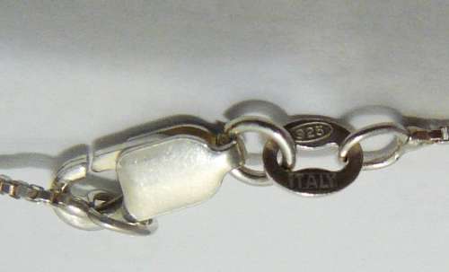 A Dainty Thin Sterling Silver Necklace Chain - Italy