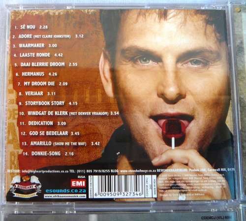 9 Assorted Steve Hofmeyr CD's