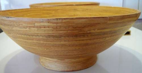 A Pair of Unused Bamboo Bowls