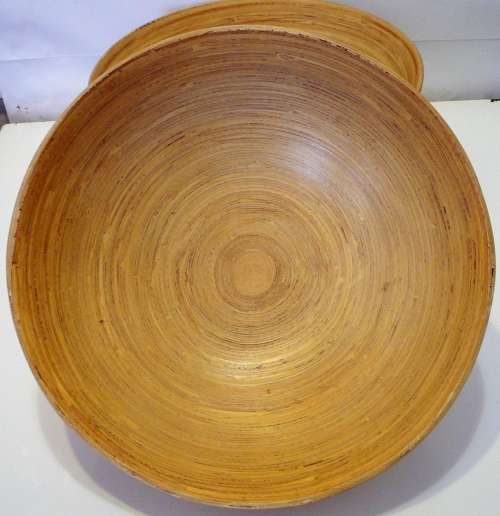 A Pair of Unused Bamboo Bowls