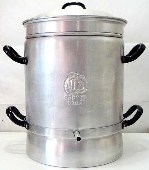 A Vintage Aluminium Steamer Pot 'SAFTER' 'ALIA'