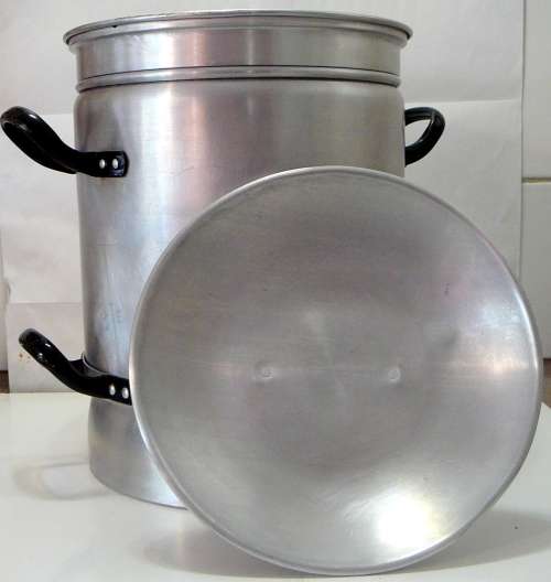 A Vintage Aluminium Steamer Pot 'SAFTER' 'ALIA'