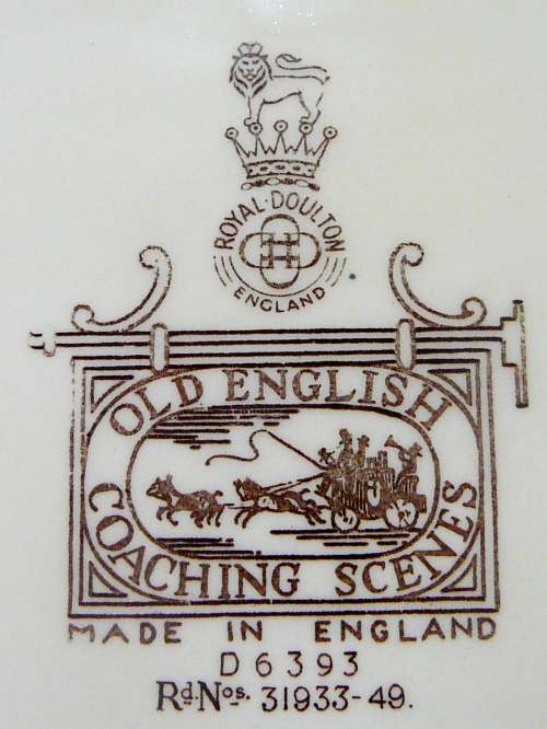 A Royal Doulton  Sandwich Tray - Old English Coaching Scenes