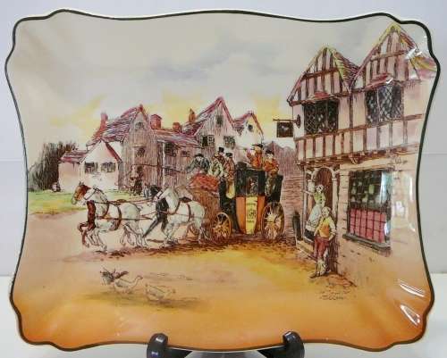 A Royal Doulton  Sandwich Tray - Old English Coaching Scenes