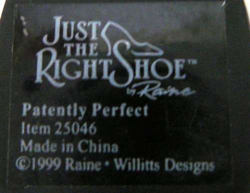 'Just The Right Shoe' - Collectible - 'Patently Perfect'
