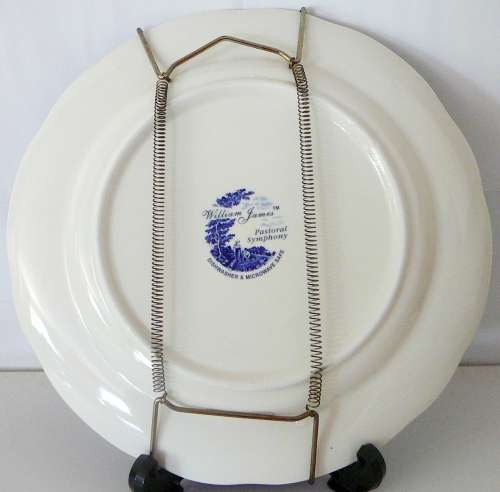 A Blue Plate by William James - 'Pastoral Symphony'
