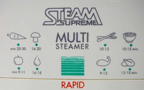 A RAPID Steam Supreme Food Steamer