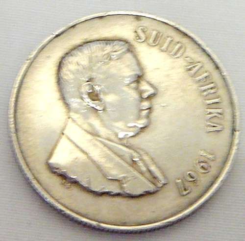 1967 R 1 Coin Afrikaans