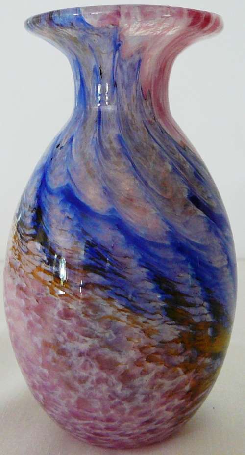 An Absolutely Stunning Multi Coloured Phoenician Glass Vase from Malta
