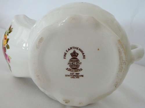 A Vintage Gold Trimmed Shaving Mug - Old Foley - James Kent Staffordshire England