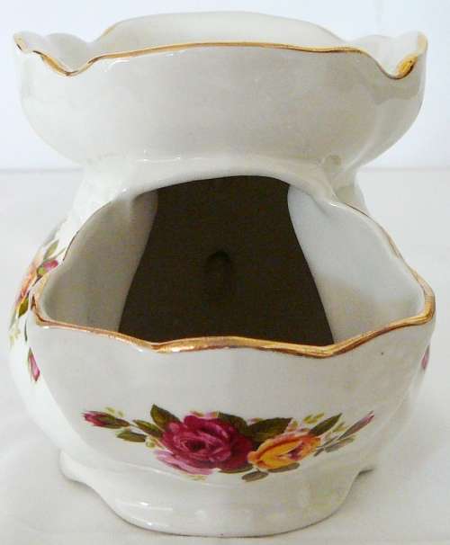 A Vintage Gold Trimmed Shaving Mug - Old Foley - James Kent Staffordshire England