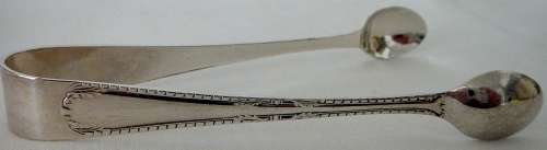 An Elegant Pair of Silver Plated  Sugar Tongs