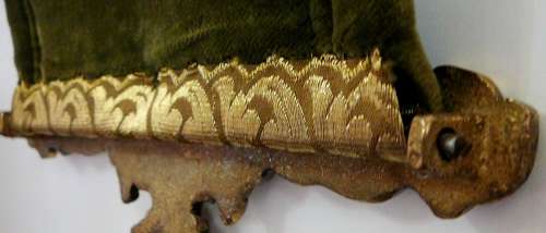 A Delightful Tapestry Bell Pull with Solid Brass Attachments