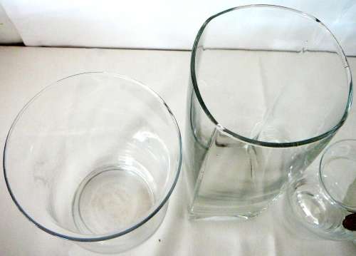 A Selection of 4 Glass Vases