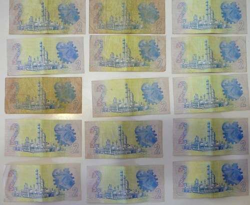 15 Old Two Rand Notes