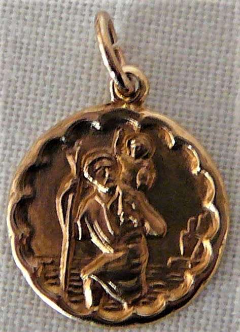 A 9ct Gold St. Christopher Pendant