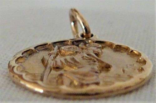 A 9ct Gold St. Christopher Pendant
