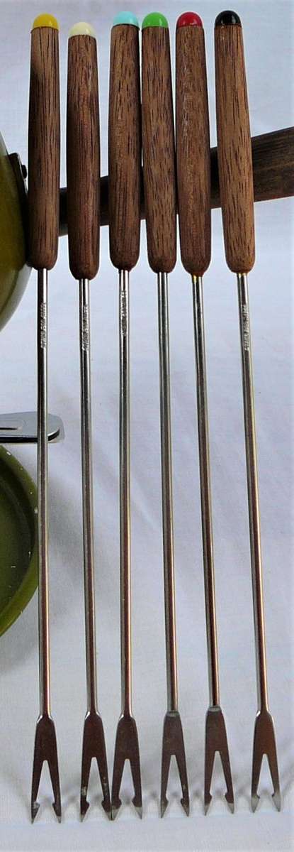A Fondue Set Complete with 6 Forks