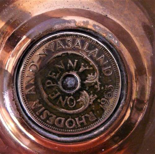 A Pair of Vintage Rhodesian Copper Ashtrays